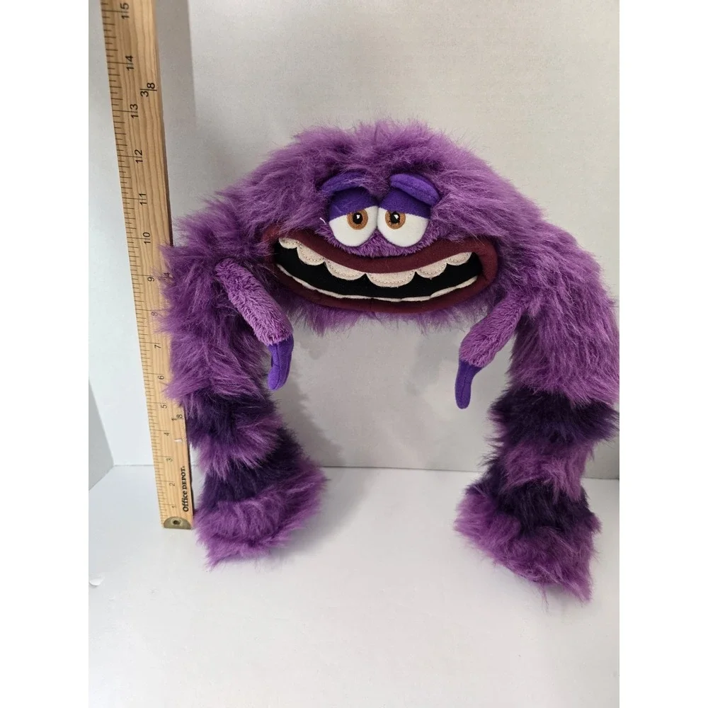 Disney Store Pixar Monsters Inc University Art Plush Purple Stuffed Animal